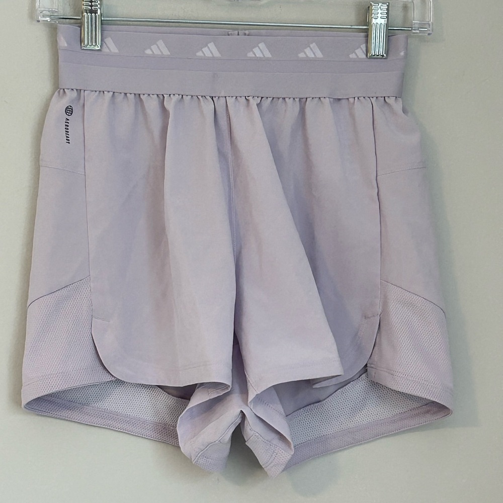 Adidas AEROREADY Lavender Performance Shorts Women’s XS